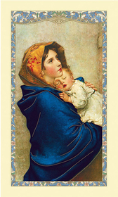 Ambrosiana Madonna of the Streets Laminated Holy Card
