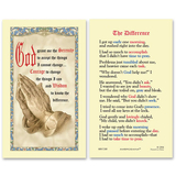 Ambrosiana 800-7200 Serenity Prayer Laminated Holy Card - 25/Pk