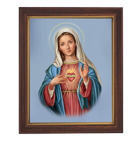 Gerffert 81-026 Immaculate Heart Wood Framed Print