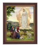 Gerffert 81-1127 Our Lady of Fatima Woodtone Finish Framed Print