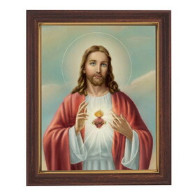 Gerffert 81-480 Sacred Heart of Jesus Woodtone Finish