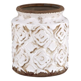 47th & Main AMR116 Cream Cylinder Vase