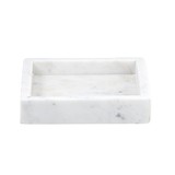 47th & Main AMR303 Square Marble Tray - White
