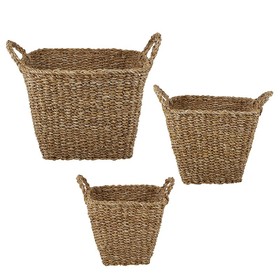 47th & Main Square Basket with Handles Set