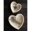 47th & Main AMR690 White Wooden Heart - Small