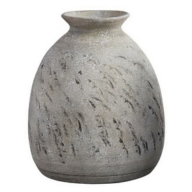 47th & Main AMR853 Rustic Textured Vase - Gray