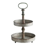 47th & Main AMR874 Galvanized Stand - 2 Tier