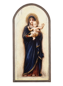 Gerffert B2322 Marco Sevelli Arched Plaque - Madonna And Child