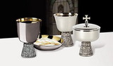 Sudbury B3905 Set of Last Supper chalice, common cup and ciboiurm Includes: NC902, B3903 and B3904