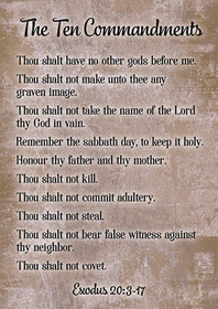 Christian Brands B4612 Ten Commandments
