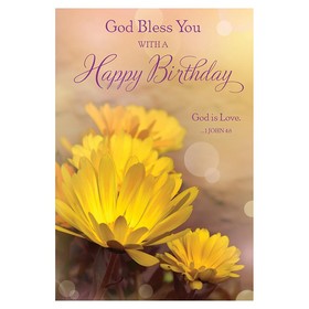 Alfred Mainzer B52033 "God Bless You" Birthday Card