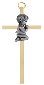 Christian Brands 4.25" Brass Cross