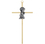 Christian Brands B60P07 7" Brass Cross With Emblem - Baby Boy
