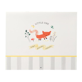 C.R. Gibson BA3-24546 WOODLAND LITTLE ONE Baby's First Year Keepsake Calendar
