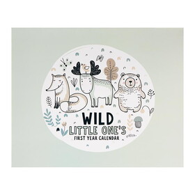 C.R. Gibson BA3-25349 WOODLAND ADVENTURE Baby's First Year Keepsake Calendar