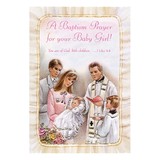 Alfred Mainzer BAP36042 Baptism Prayer for Your Baby Girl - Baby Girl Baptism Card