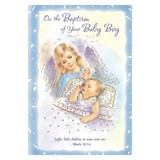 Alfred Mainzer BAP37131 On the Baptism of Your Baby Boy - Boy Baptism Card