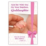 Alfred Mainzer BAP69011 God Be With You on Your Baptism - Goddaughter Baptism Card