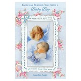 Alfred Mainzer BC68059 God Has Blessed You w/ a Baby Boy Card - Removable Prayer Card