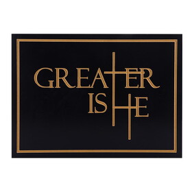 Faithworks BFC2001 Greater Is He Collection Carved Black