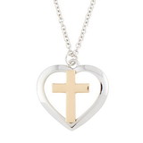 Berkander BK-12031 Cross In Heart Necklace