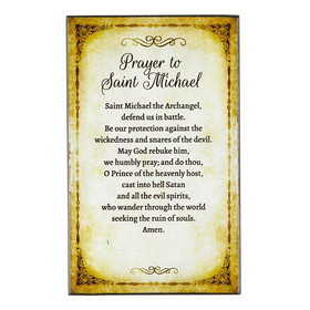 Berkander BK-12092 Prayer To Saint Michael Plaque