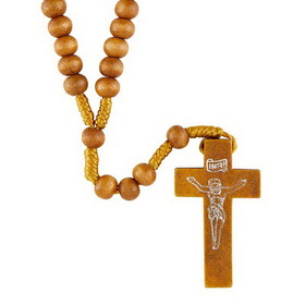 Berkander BK-12195 Wood Bead Crd Rosary