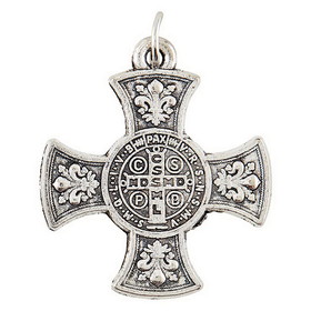 Berkander BK-12327 Silver Saint Benedict Medals