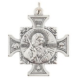 Berkander BK-12337 Silver Saint Benedict Medals