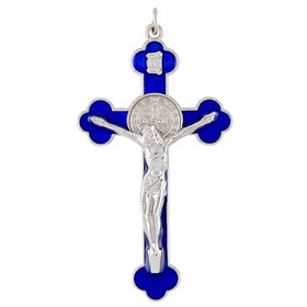 Berkander BK-12360 Blue Saint Benedict Crucifix