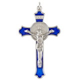 Berkander BK-12366 Blue Saint Benedict Crucifix