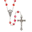 Berkander BK-12416 Ruby Glass Bead Rosary