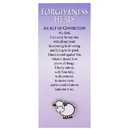 Berkander BK-12425 First Reconciliation Act Of Contrition Prayer Card With Lamb Pin