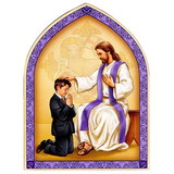 Berkander Berkander First Reconciliation Arched Lasered Wood Desk Stand