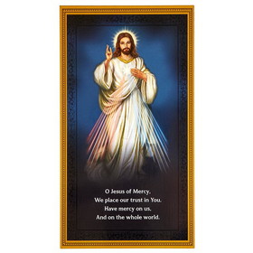 Berkander BK-12520 Wood Wall Plaque - Divine Mercy
