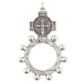 Berkander BK-12524 Saint Benedict Rosary Ring