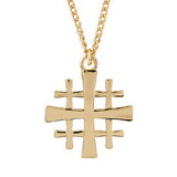 Berkander BK-12728 Jerusalem Cross Pendant Necklace
