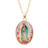 Berkander BK-12751 Our Lady Of Guadalupe Gold Necklace