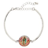 Berkander BK-12758 Our Lady Of Guadalupe Silver Bracelet