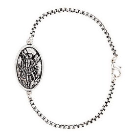 Berkander BK-12768 Saint Michael Box Chain Bracelet
