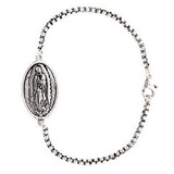 Berkander BK-12770 Our Lady Of Guadalupe Box Chain Bracelet