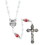 Berkander BK-12815 Wedding Rosary With Special Intertwining Rings Centerpiece - White