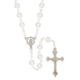 Berkander BK-12819 Madonna Love Rosary - White