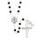 Berkander BK-12832 First Communion Rosary - Jet Enamel