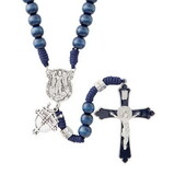 Berkander BK-12842 Saint Michael Paracord Rosary - Blue