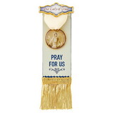 Berkander BK-12879 Vintage Ribbon Pin With Tassels - Our Lady Of Grace