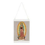 Berkander BK-12886 Our Lady Of Guadalupe Canvas Wall Hang - Gray Background