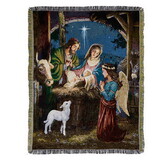 Berkander BK-12904 Holy Family Nativity Tapestry Throw Blanket