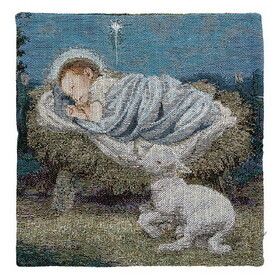 Berkander BK-12906 Baby Jesus with Lamb Nativity Pillow Cover