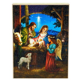 Berkander BK-12908 Holy Family Nativity Box Sign
